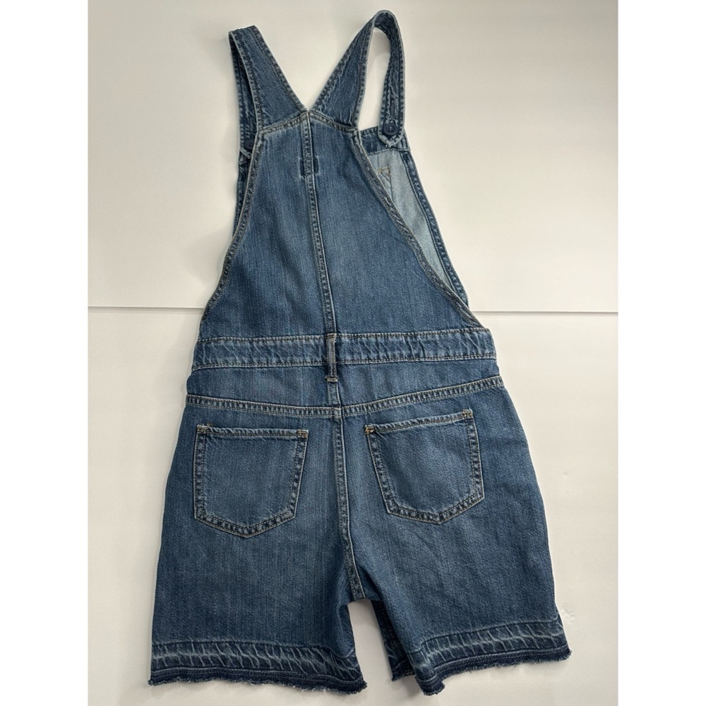 GAP Kids Girls Denim‎ Shortalls Sz L Medium Wash - Picture 6 of 10